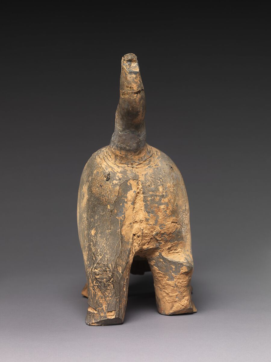 Tomb Guardian Beast, Earthenware with pigment, China