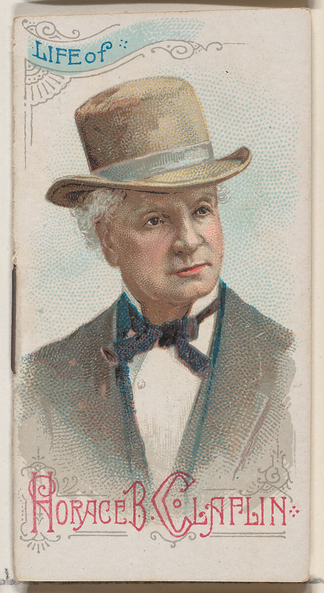 Life of Horace B. Claflin, from the Histories of Poor Boys and Famous People series of booklets (N79) for Duke brand cigarettes, Issued by W. Duke, Sons &amp; Co. (New York and Durham, N.C.), Commercial color lithograph 