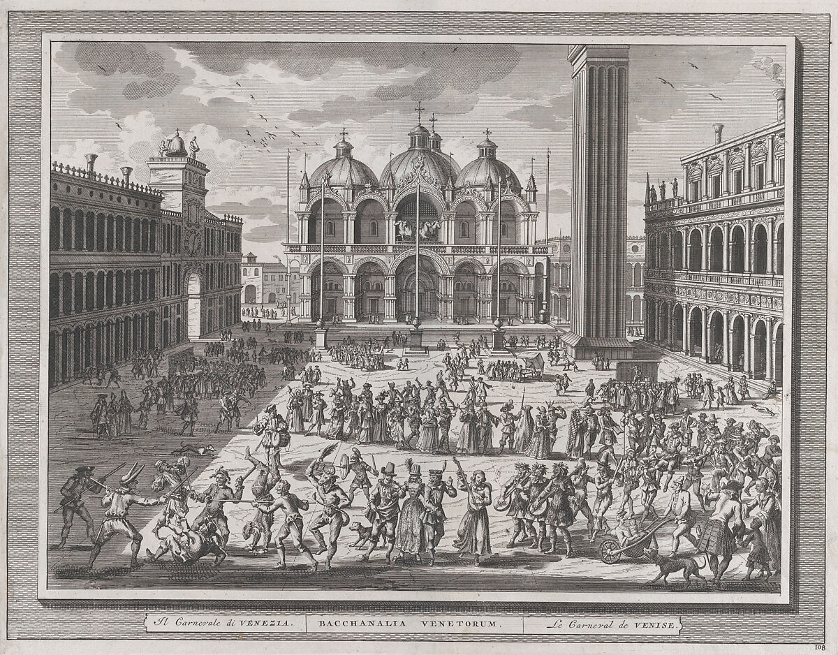 The Carnival of Venice, from: Thesaurus Antiquitatum et Historiarum Italiae, vol. IX, Pieter van der Aa (Dutch, 1659–1733), Engraving 