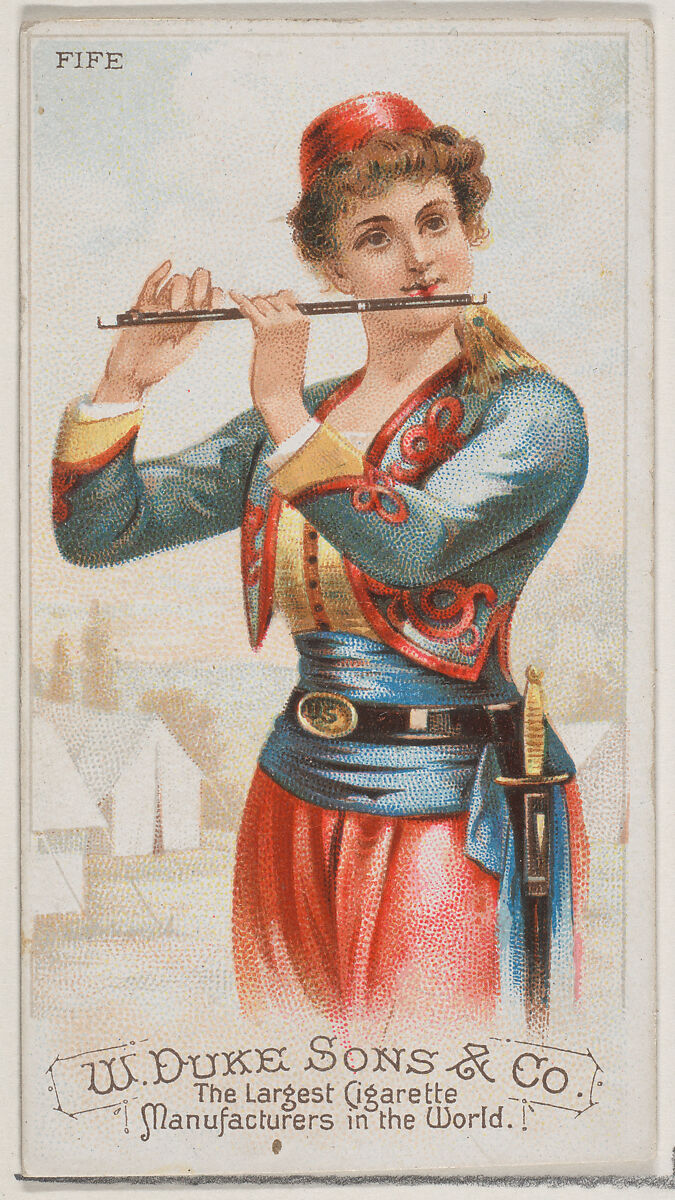 Fife, from the Musical Instruments series (N82) for Duke brand cigarettes, Issued by W. Duke, Sons &amp; Co. (New York and Durham, N.C.), Commercial color lithograph 