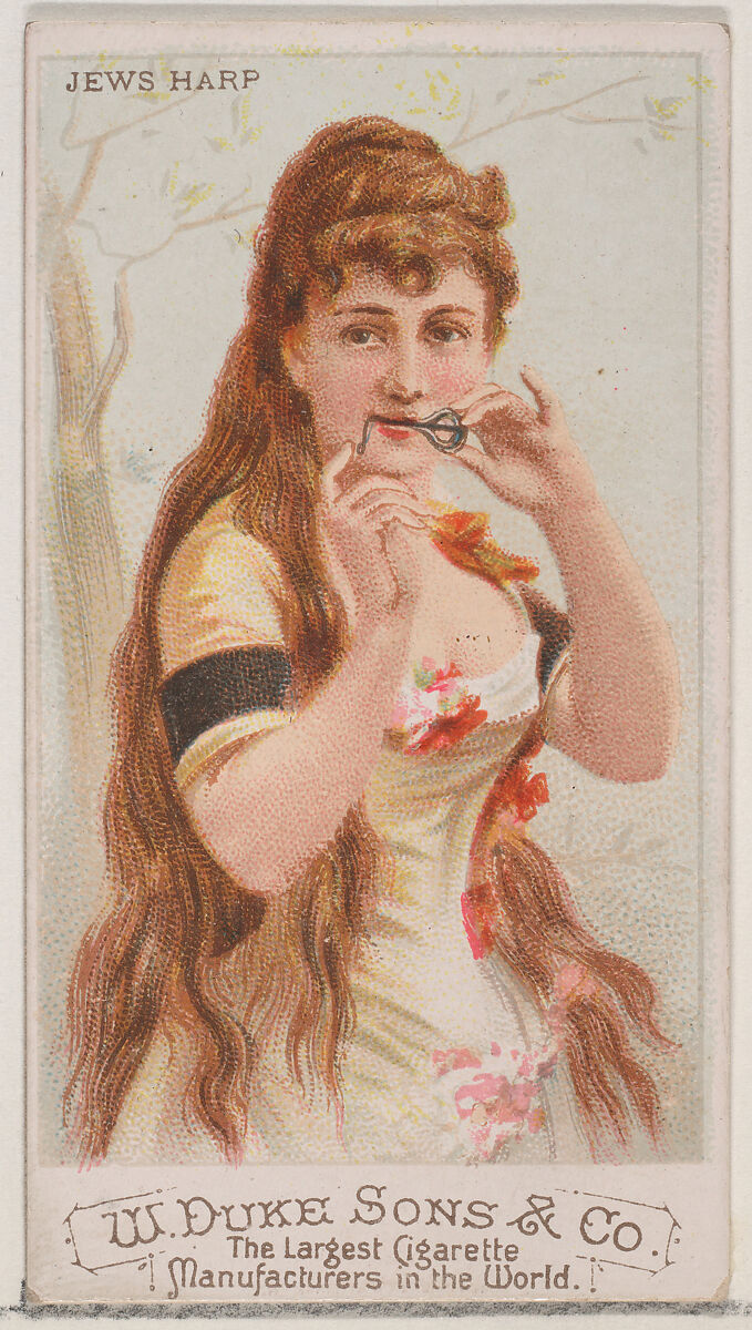 Jews Harp, from the Musical Instruments series (N82) for Duke brand cigarettes, Issued by W. Duke, Sons &amp; Co. (New York and Durham, N.C.), Commercial color lithograph 