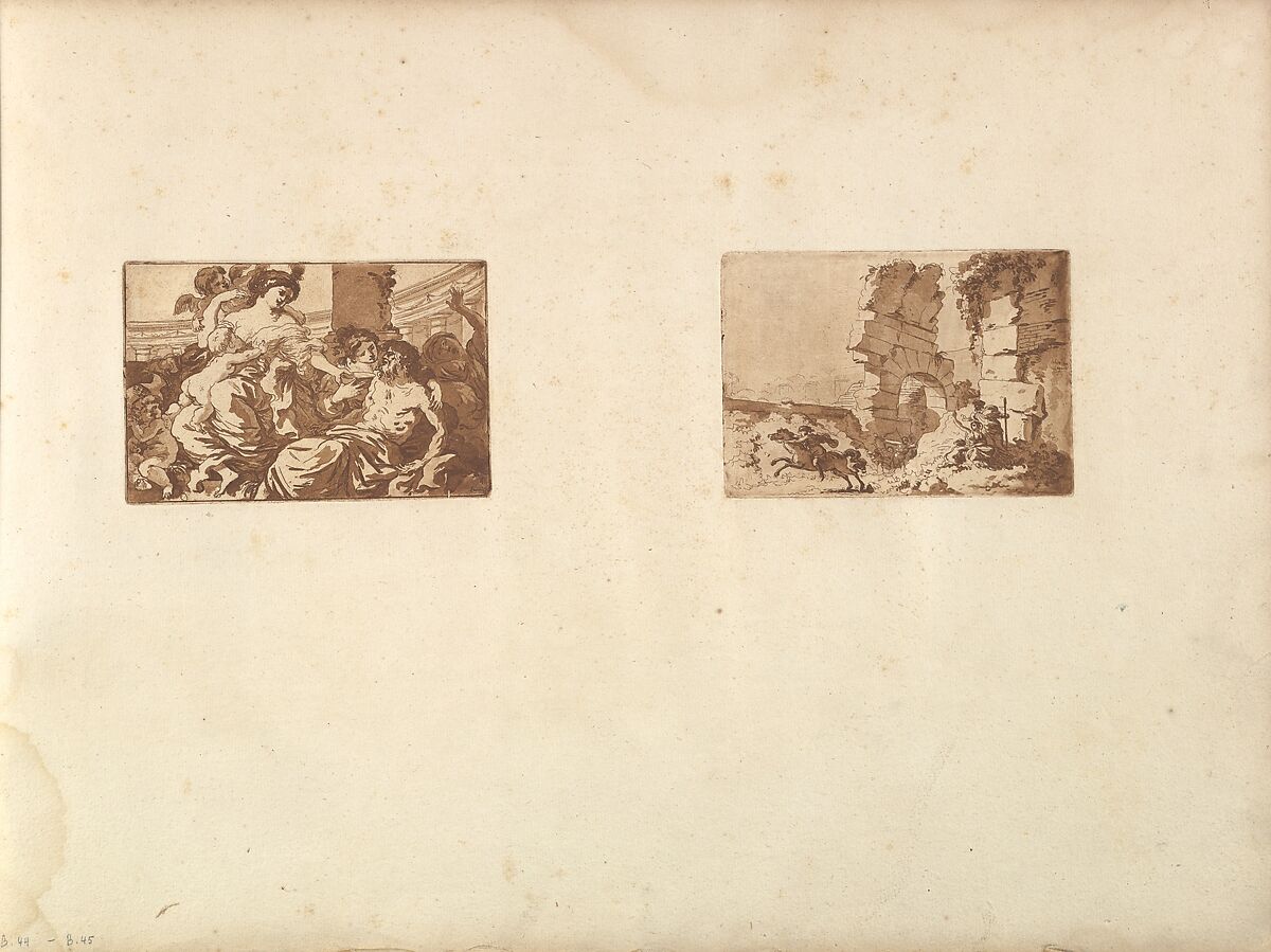 Anacreon, in an album contianing Recueil de Compositions par Lagrenée Le Jeune (Collection of Compositions by Lagrenée the Younger), Jean Jacques Lagrenée (French, Paris 1739–1821 Paris), Etching and aquatint