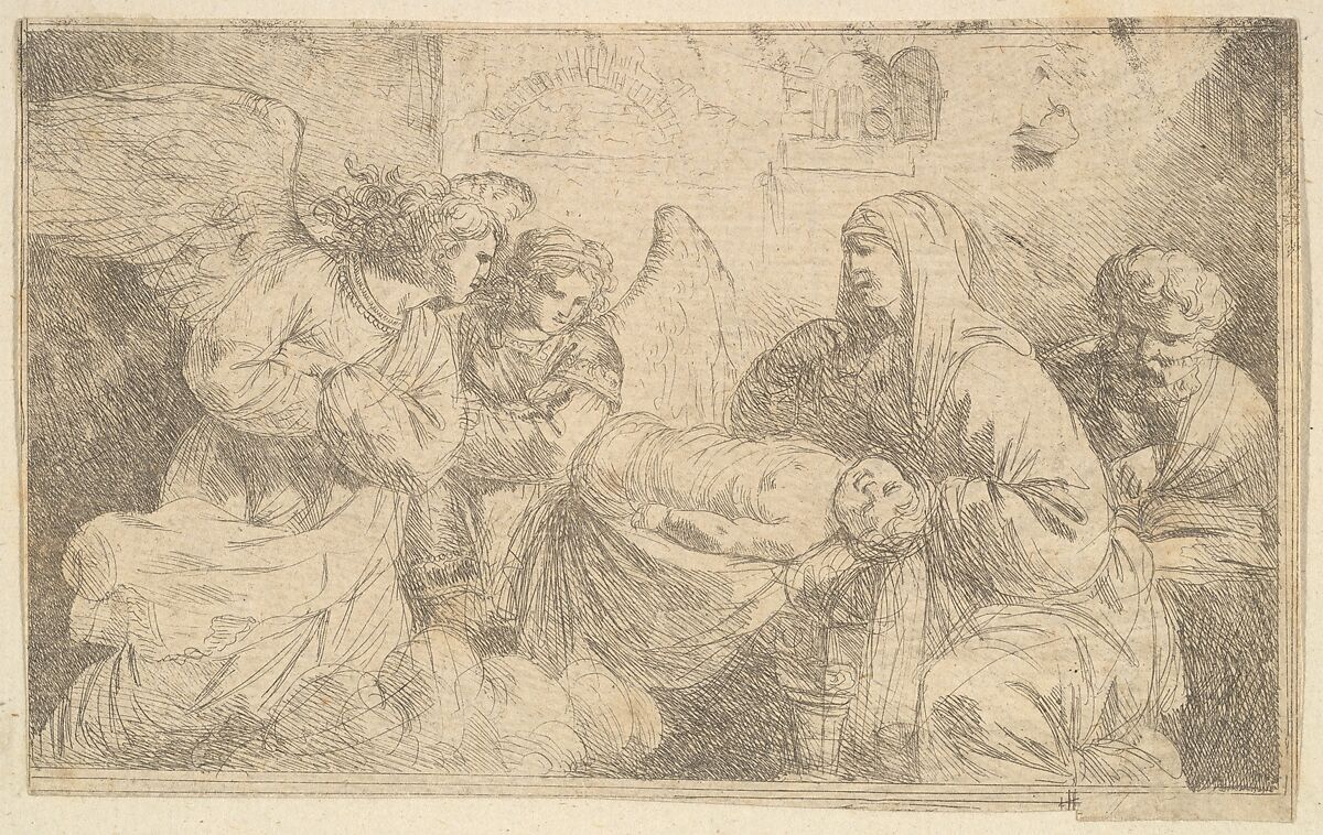 La Nativité de Jésus-Christ (The Nativity of Christ), Jean Jacques Lagrenée (French, Paris 1739–1821 Paris), Etching 