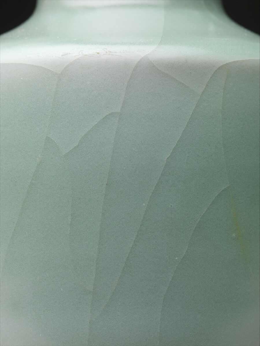 Vase with dragonfish handles, Porcelain with relief decoration under celadon glaze (Longquan ware), China