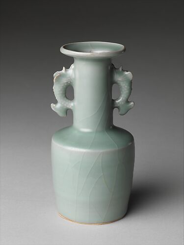 Vase with Dragonfish Handles

