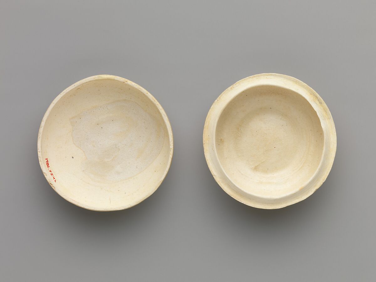 Covered box with flowering plum, Porcelain with cut-glaze decoration (possibly Jizhou ware), China