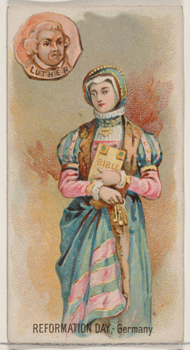 Reformation Day, Germany, from the Holidays series (N80) for Duke brand cigarettes, Issued by W. Duke, Sons &amp; Co. (New York and Durham, N.C.), Commercial color lithograph 