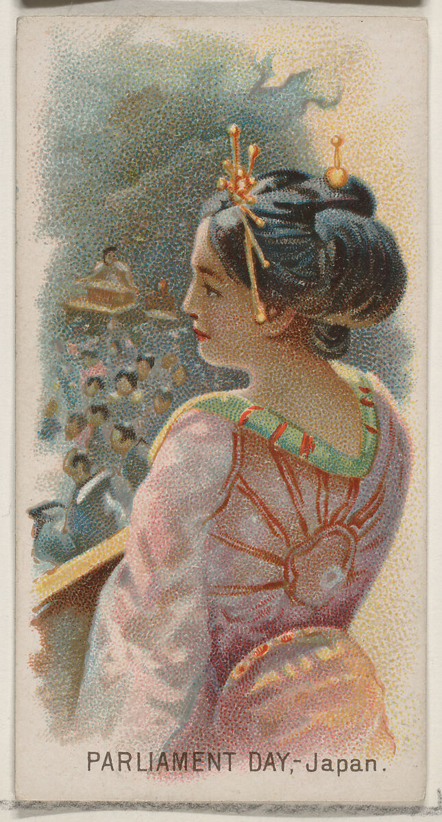 Parliament Day, Japan, from the Holidays series (N80) for Duke brand cigarettes, Issued by W. Duke, Sons &amp; Co. (New York and Durham, N.C.), Commercial color lithograph 