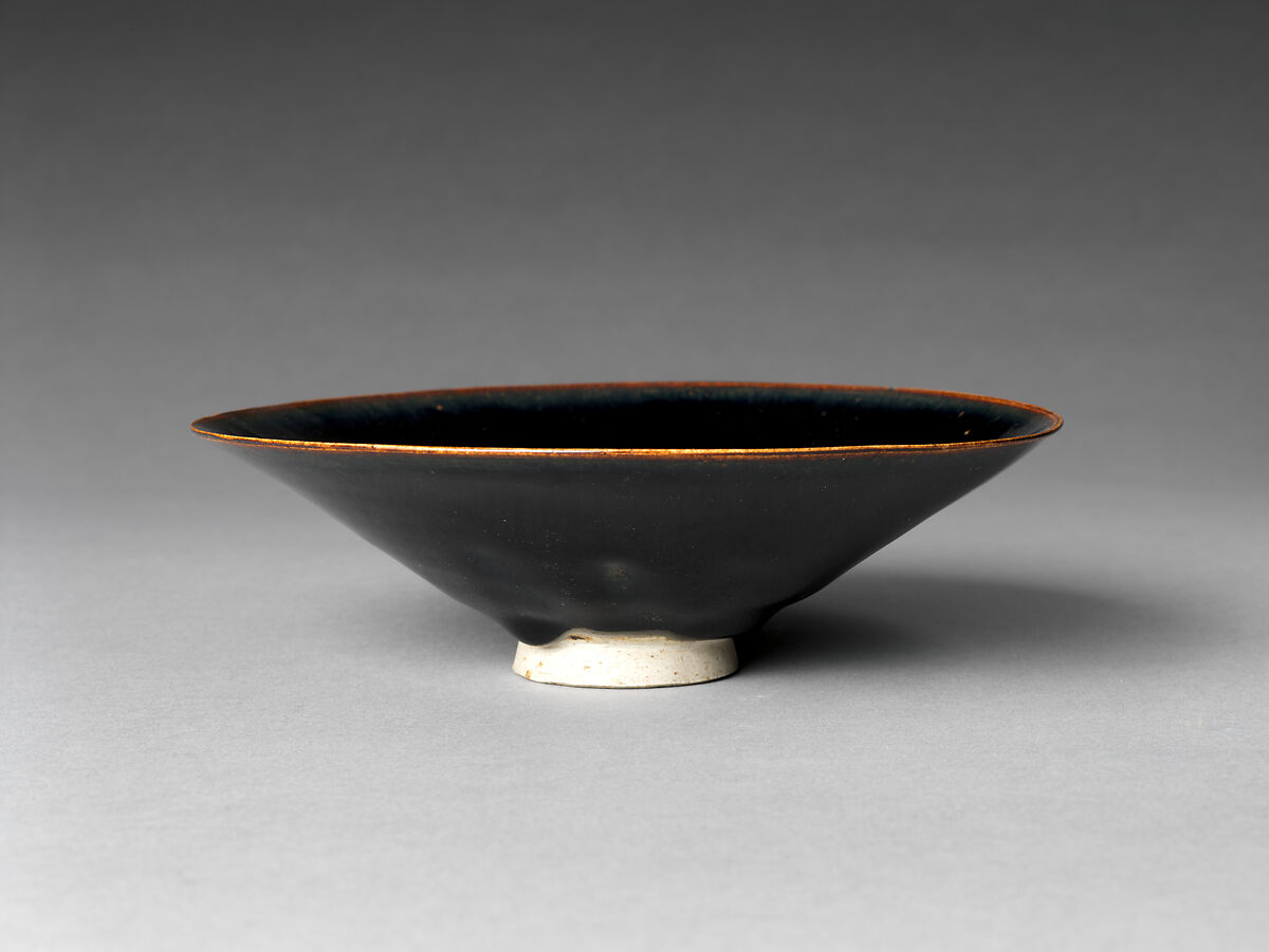 Bowl, Porcelain with black glaze (Ding ware), China