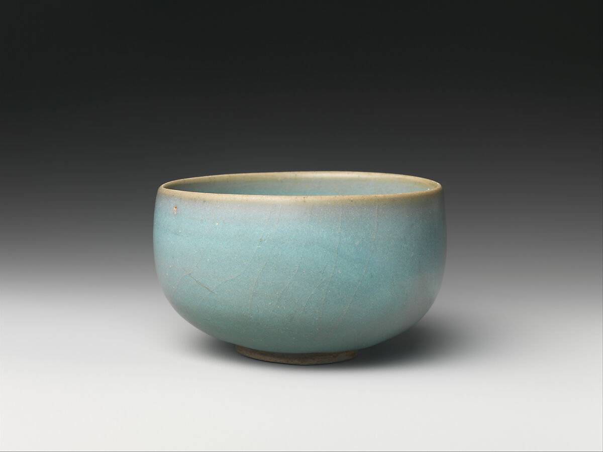 Bowl, Stoneware with blue glaze (Jun ware), China 