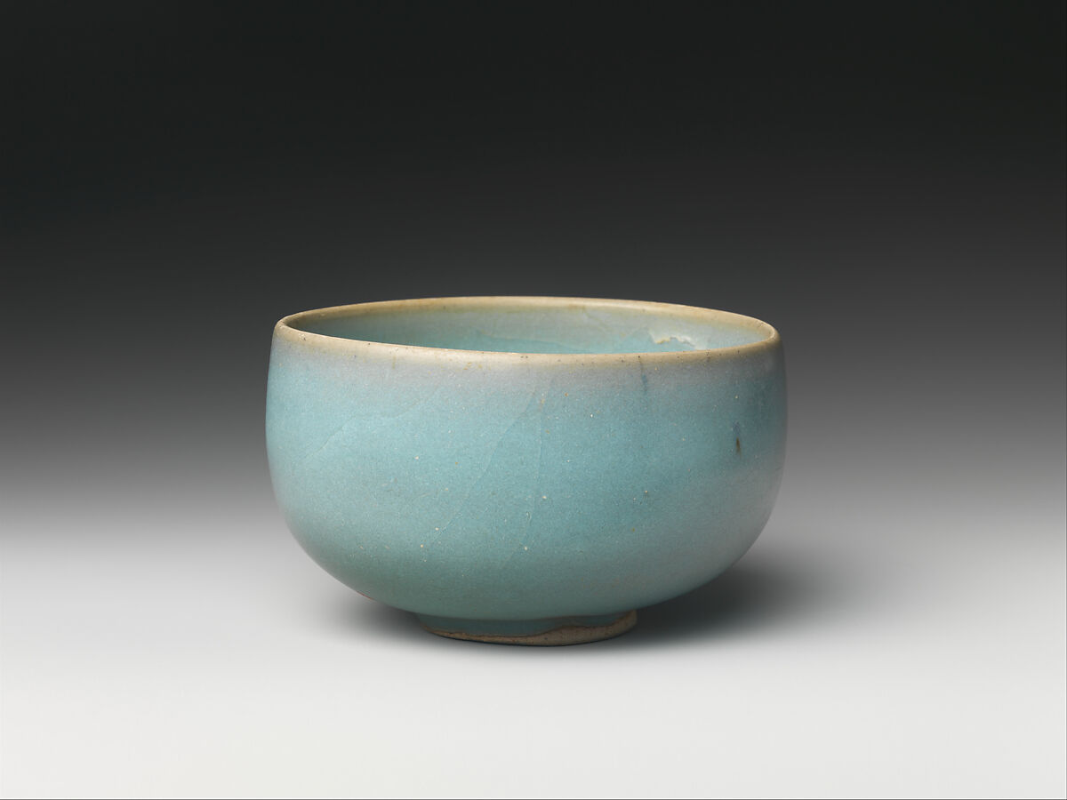 Bowl, Stoneware with blue glaze (Jun ware), China