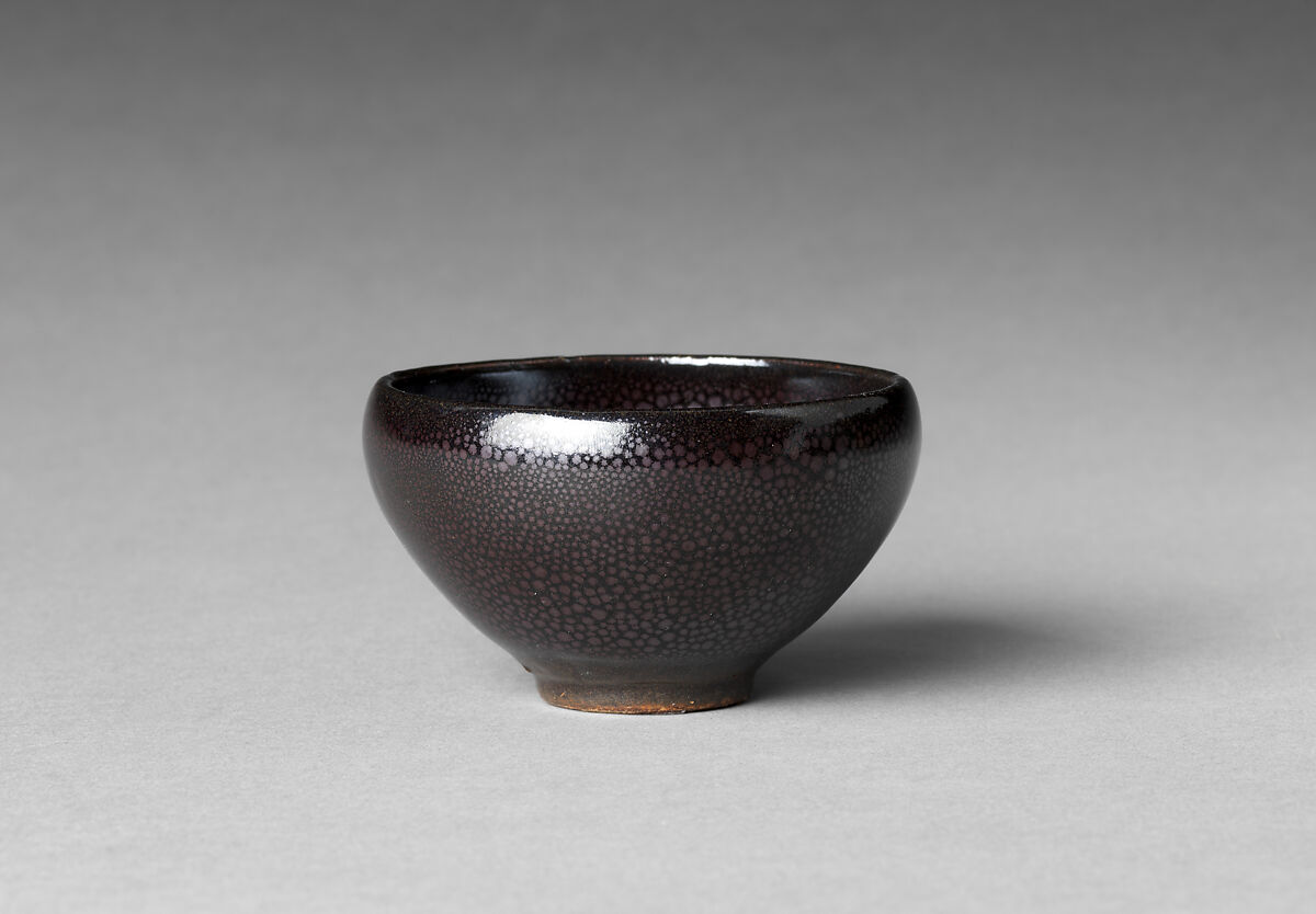 Bowl with “Oil-Spot” Design, Stoneware with iron-oxide slip and glaze (Cizhou-type ware), China