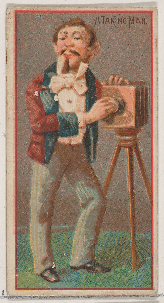 A Taking Man, from the Jokes series (N87) for Duke brand cigarettes, Issued by W. Duke, Sons &amp; Co. (New York and Durham, N.C.), Commercial color lithograph 