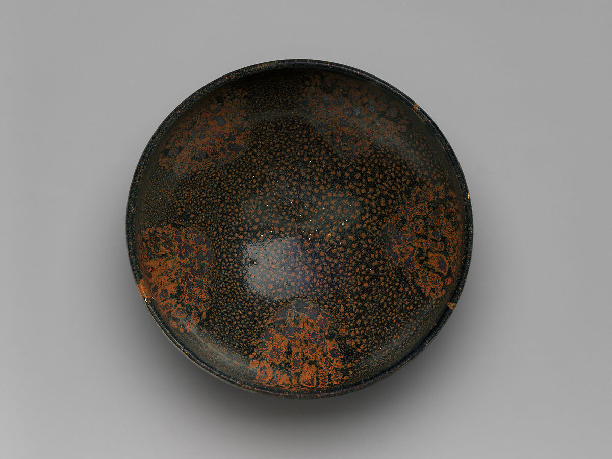 Bowl with “Oil-Spot” Design

, Stoneware with iron-oxide slip and glaze (Cizhou-type ware), China