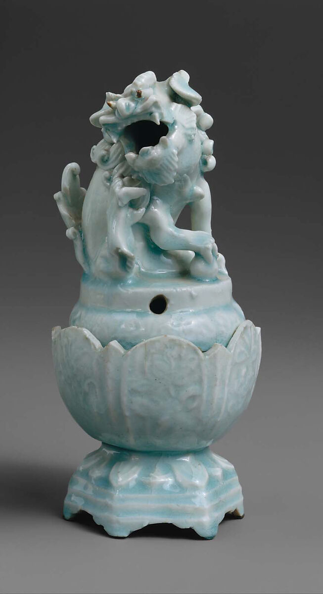 Incense Burner in Shape of Lion (one of a pair)
