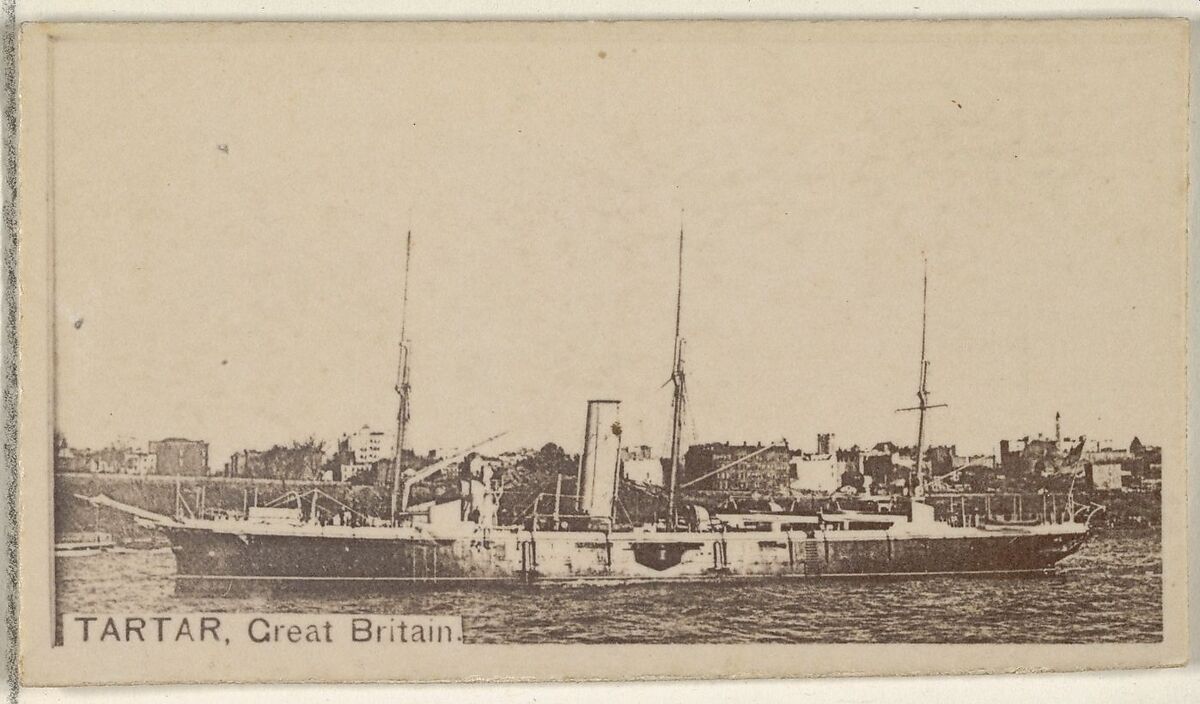 Tartar, Great Britain, from the Famous Ships series (N50) for Virginia Brights Cigarettes, Issued by Allen &amp; Ginter (American, Richmond, Virginia), Albumen photograph 