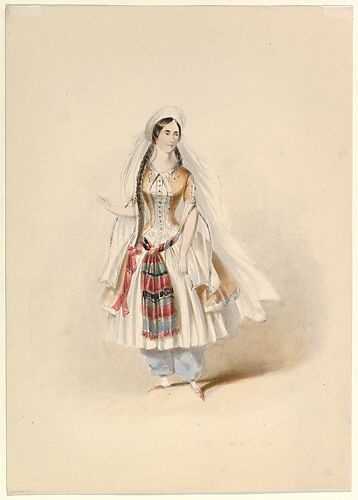 Costume Study for Blonde in the 