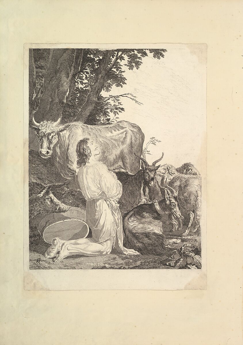 The Prodigal Son, After Salvator Rosa (Italian, Arenella (Naples) 1615–1673 Rome), Etching; early state 