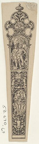 Design for a Knife Handle with 'Sine Cerere et Baccho Friget Venus'