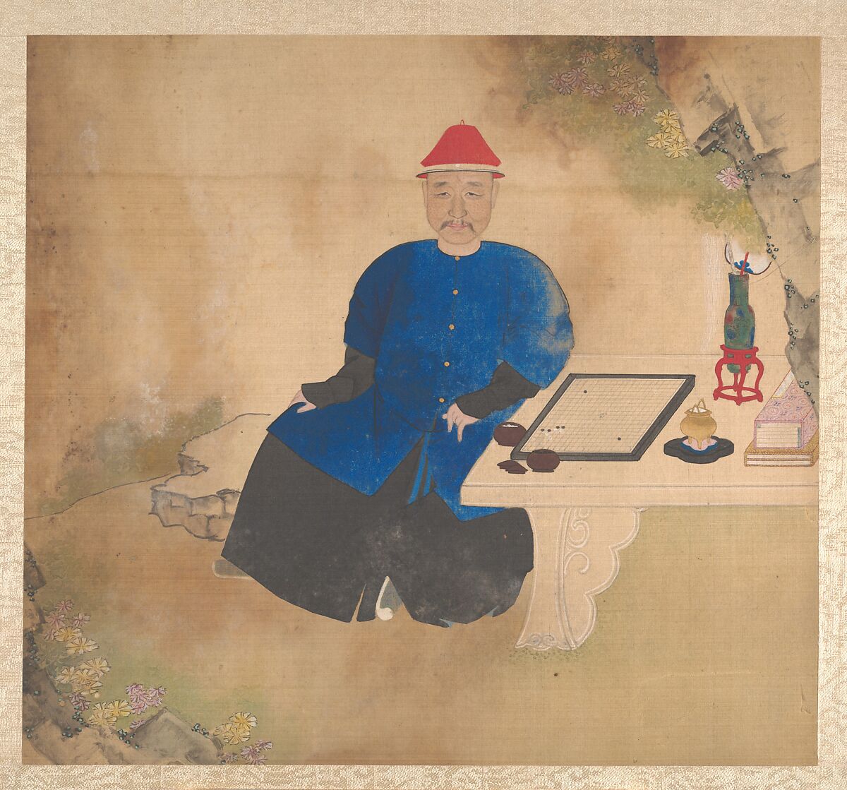 Portraits of members of a family, Unidentified artist, Album of nineteen leaves; ink and color on silk, China