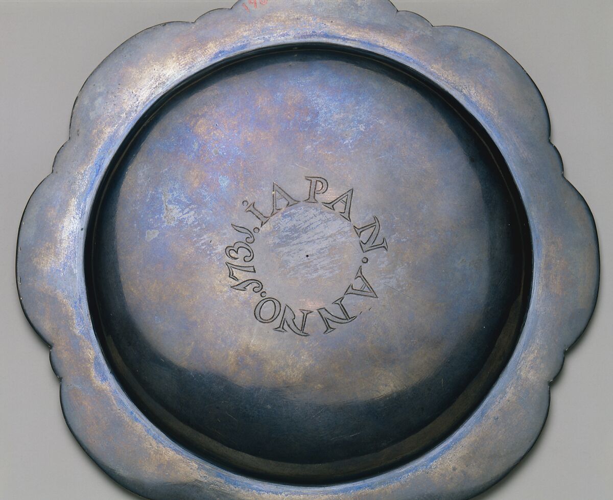 Tea Cup and Saucer, Shakudo (copper alloy) and gold, Japan