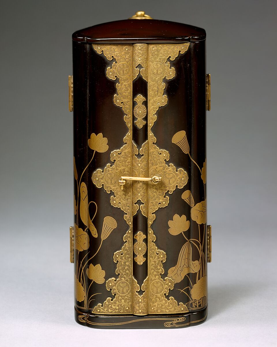 Portable Shine (zushi) with Batō Kannon, the Horse-headed Bodhisattva of Compassion, Fruitwood with lacquer, pigments, gold, metal fittings , Japan