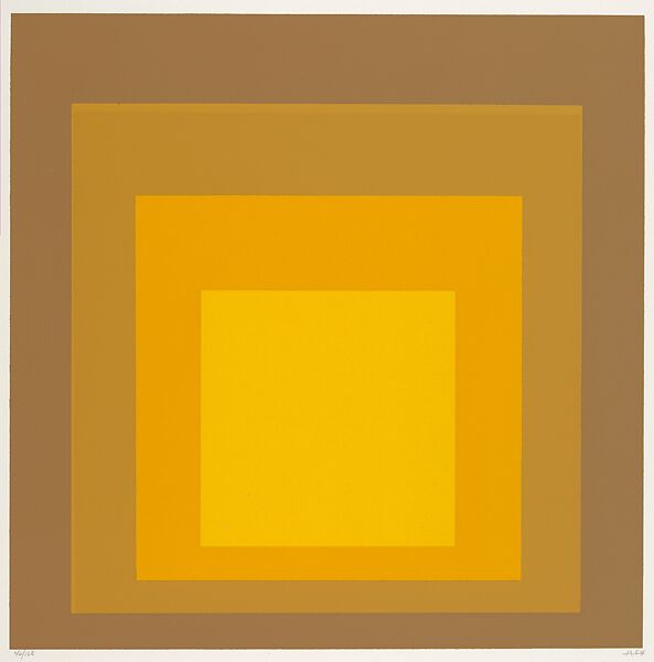 Untitled, from "Homage au Carré", Josef Albers (American (born Germany), Bottrop 1888–1976 New Haven, Connecticut), Color screenprint 