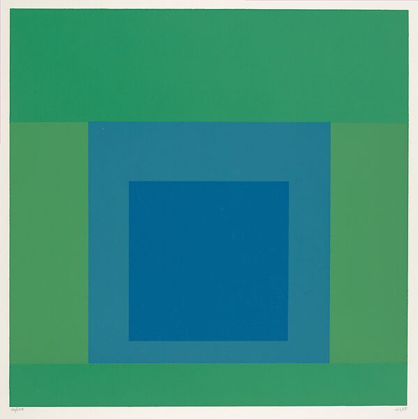 Untitled, from "Homage au Carré", Josef Albers (American (born Germany), Bottrop 1888–1976 New Haven, Connecticut), Color screenprint 