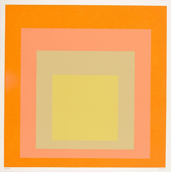 Untitled, from "Homage au Carré", Josef Albers (American (born Germany), Bottrop 1888–1976 New Haven, Connecticut), Color screenprint 