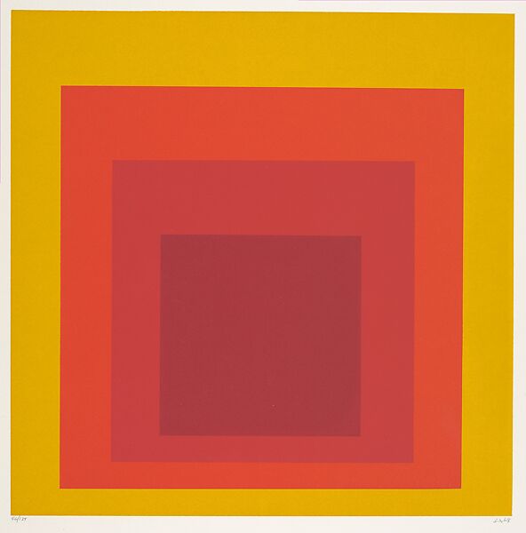 Untitled, from "Homage au Carré", Josef Albers (American (born Germany), Bottrop 1888–1976 New Haven, Connecticut), Color screenprint 