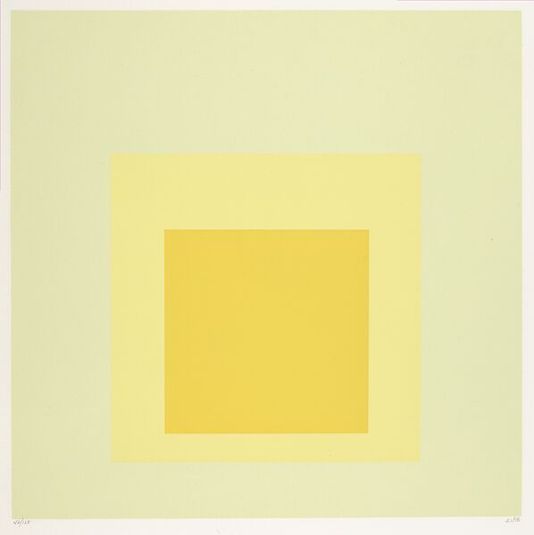 Untitled, from "Homage au Carré", Josef Albers (American (born Germany), Bottrop 1888–1976 New Haven, Connecticut), Color screenprint 
