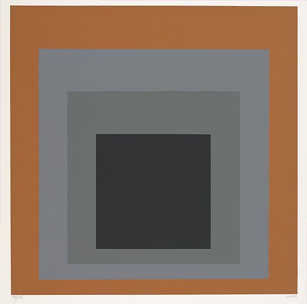 Untitled, from "Homage au Carré", Josef Albers (American (born Germany), Bottrop 1888–1976 New Haven, Connecticut), Color screenprint 