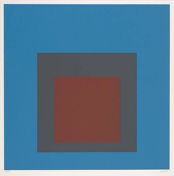 Untitled, from "Homage au Carré", Josef Albers (American (born Germany), Bottrop 1888–1976 New Haven, Connecticut), Color screenprint 