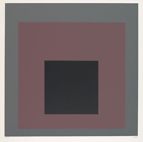 Untitled, from "Homage au Carré", Josef Albers (American (born Germany), Bottrop 1888–1976 New Haven, Connecticut), Color screenprint 