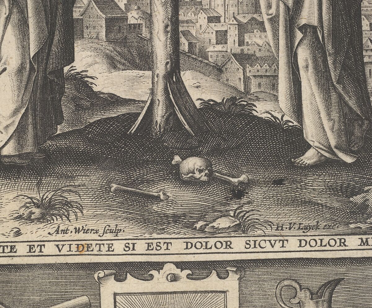 Christ on the Cross, Antonius Wierix, II (Netherlandish, Antwerp 1555/59–1604 Antwerp), Engraving