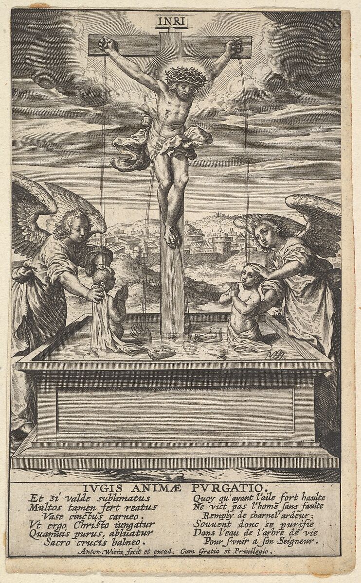 The Fountain of Life, Antonius Wierix, II (Netherlandish, Antwerp 1555/59–1604 Antwerp), Engraving; first state of three 