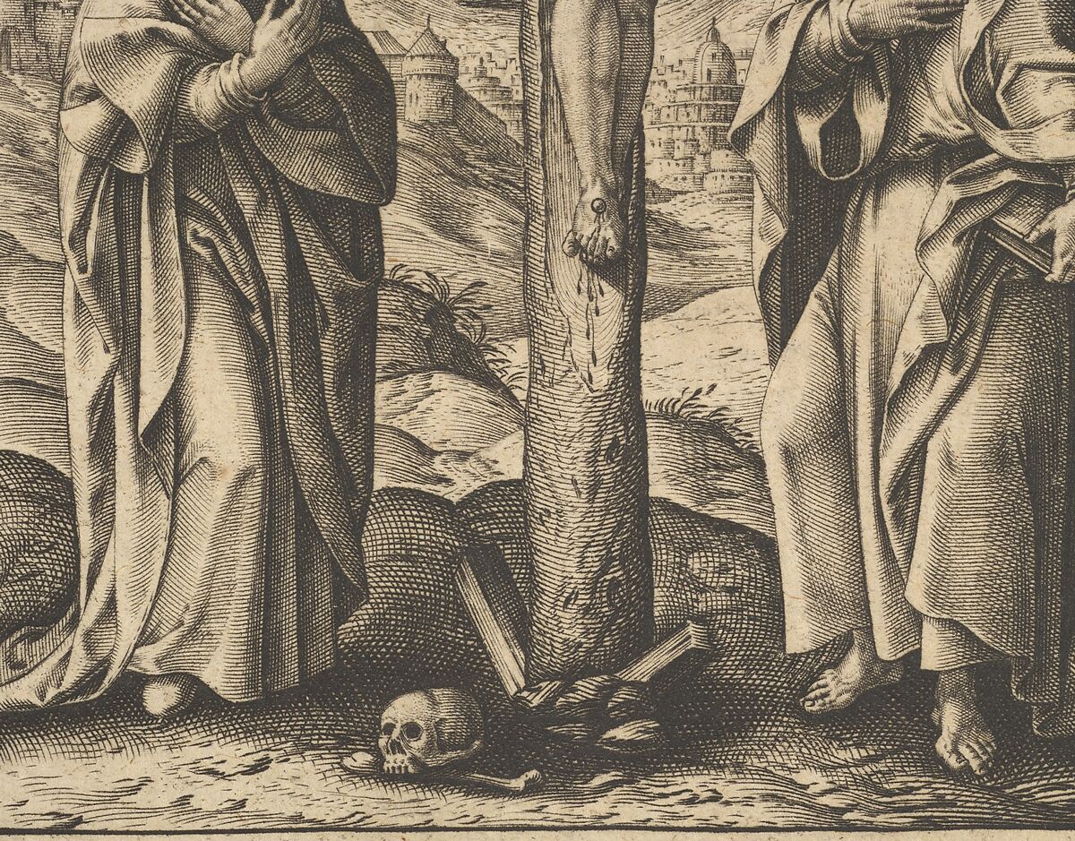 Christ on the Cross, After Antonius Wierix, II (Netherlandish, Antwerp 1555/59–1604 Antwerp), Engraving; first state of four