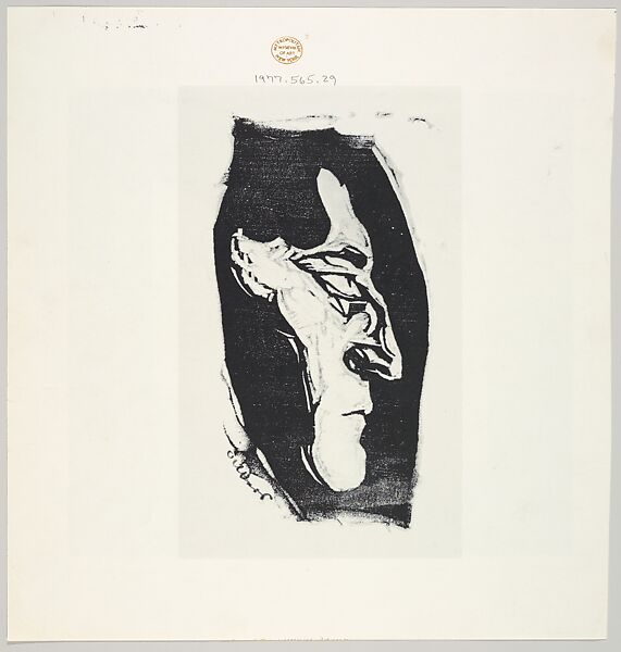 Untitled (for Never Before), Josef Albers (American (born Germany), Bottrop 1888–1976 New Haven, Connecticut), halftone screen with ink and graphite.