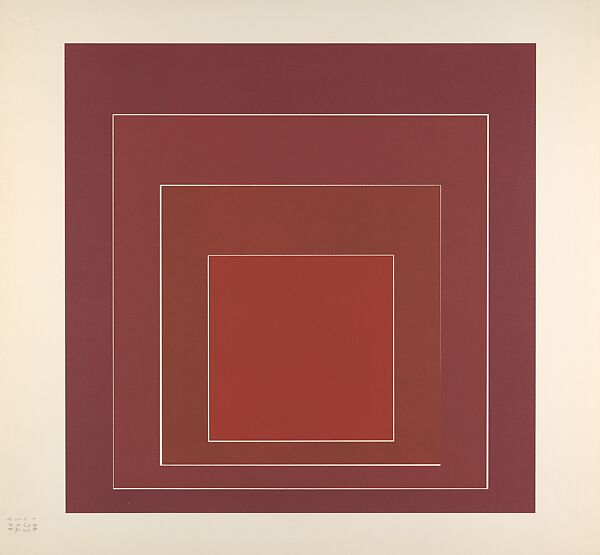 Proof for White Line Square series, Josef Albers (American (born Germany), Bottrop 1888–1976 New Haven, Connecticut), Lithograph 