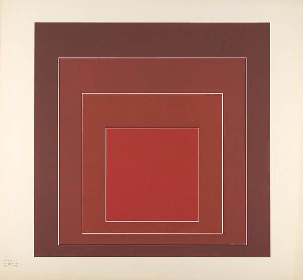 Proof for White Line Square series, Josef Albers (American (born Germany), Bottrop 1888–1976 New Haven, Connecticut), Lithograph 