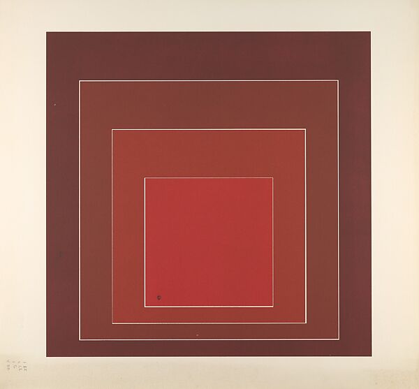 Proof for White Line Square series, Josef Albers (American (born Germany), Bottrop 1888–1976 New Haven, Connecticut), Lithograph 