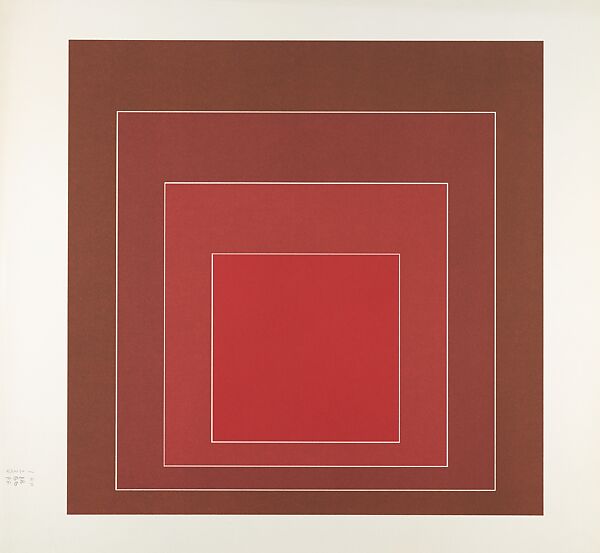 Proof for White Line Square series, Josef Albers (American (born Germany), Bottrop 1888–1976 New Haven, Connecticut), Lithograph 