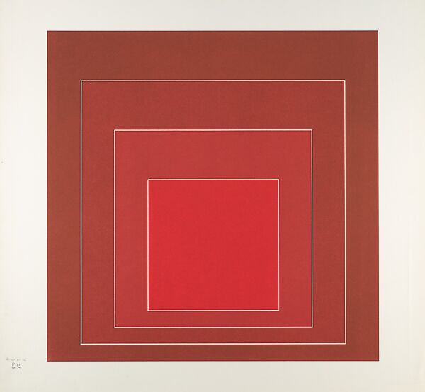 Proof for White Line Square series, Josef Albers (American (born Germany), Bottrop 1888–1976 New Haven, Connecticut), Lithograph 