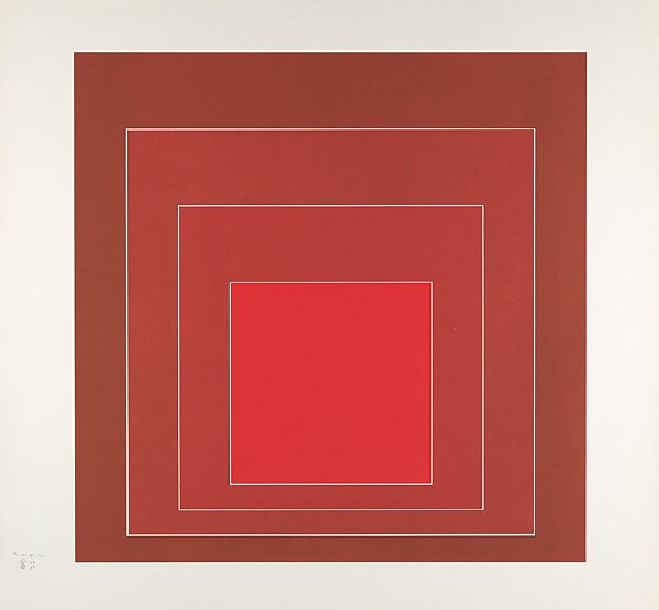 Proof for White Line Square series, Josef Albers (American (born Germany), Bottrop 1888–1976 New Haven, Connecticut), Lithograph 