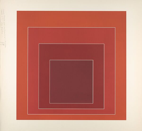 Proof for White Line Square series, Josef Albers (American (born Germany), Bottrop 1888–1976 New Haven, Connecticut), Lithograph 