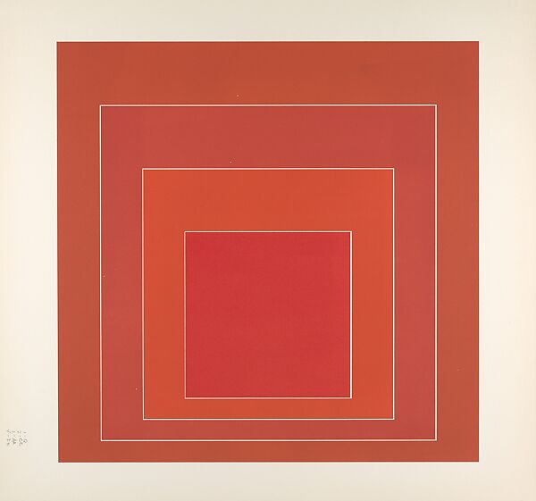 Proof for White Line Square series, Josef Albers (American (born Germany), Bottrop 1888–1976 New Haven, Connecticut), Lithograph 