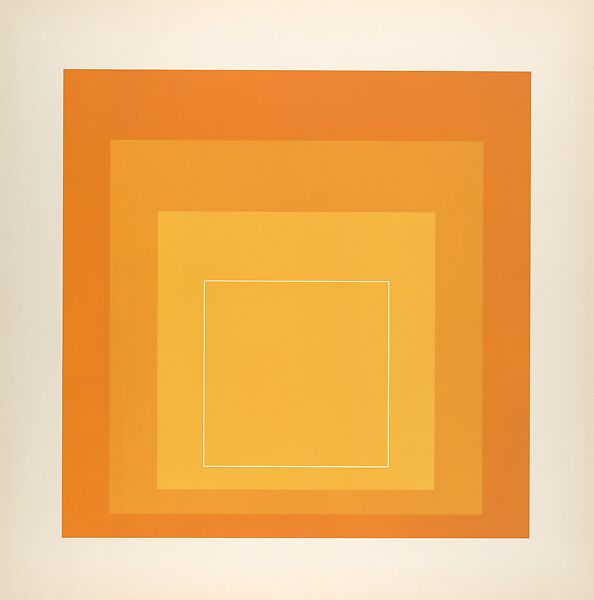 Proof for White Line Square series, Josef Albers (American (born Germany), Bottrop 1888–1976 New Haven, Connecticut), Lithograph 