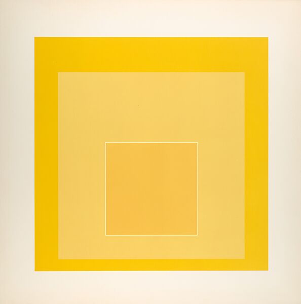 Proof for White Line Square series, Josef Albers (American (born Germany), Bottrop 1888–1976 New Haven, Connecticut), Lithograph 