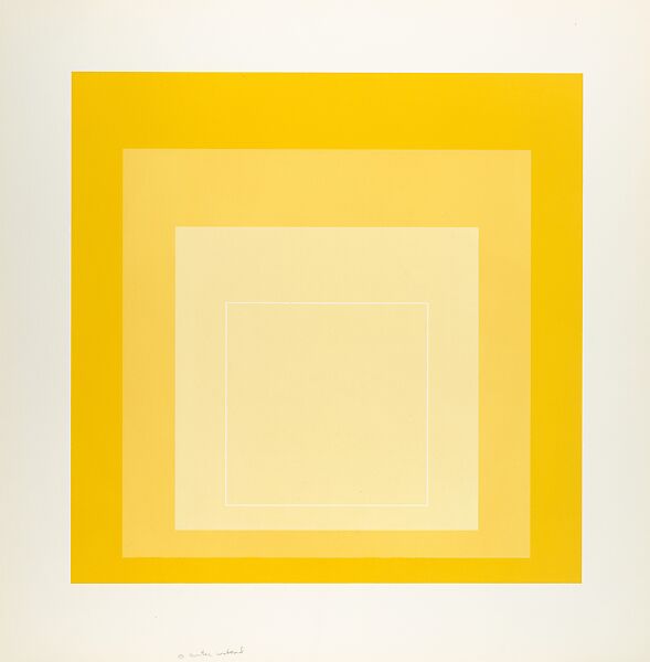 Proof for White Line Square series, Josef Albers (American (born Germany), Bottrop 1888–1976 New Haven, Connecticut), Lithograph 