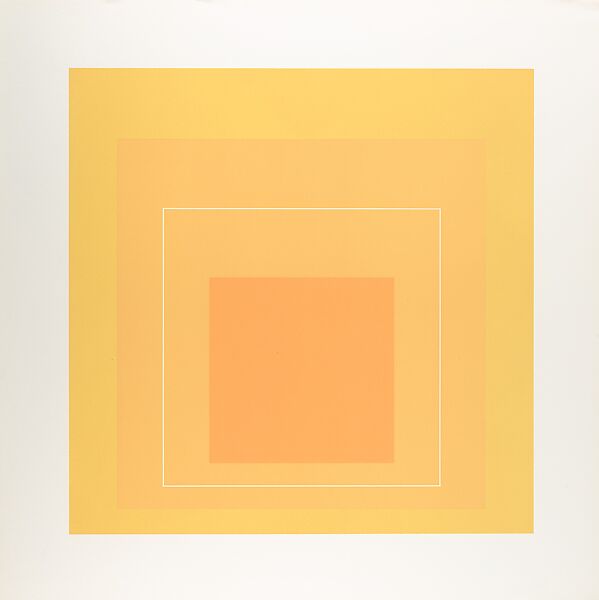 Proof for White Line Square series, Josef Albers (American (born Germany), Bottrop 1888–1976 New Haven, Connecticut), Lithograph 